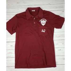 Vintage Stedman pocket Maroon Stitch Polo Size L